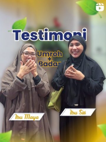 Belajar manasik di HPT itu bukan cuma teori, tapi juga praktik yang detail. Jadi lebih paham dan yakin saat melaksanakan ibadah Umroh nanti.” ~ Testimoni Ibu Maya & Ibu Siti ~ 🤲 Yuk, persiapkan perjalanan suci Anda bersama HPT Tour Travel