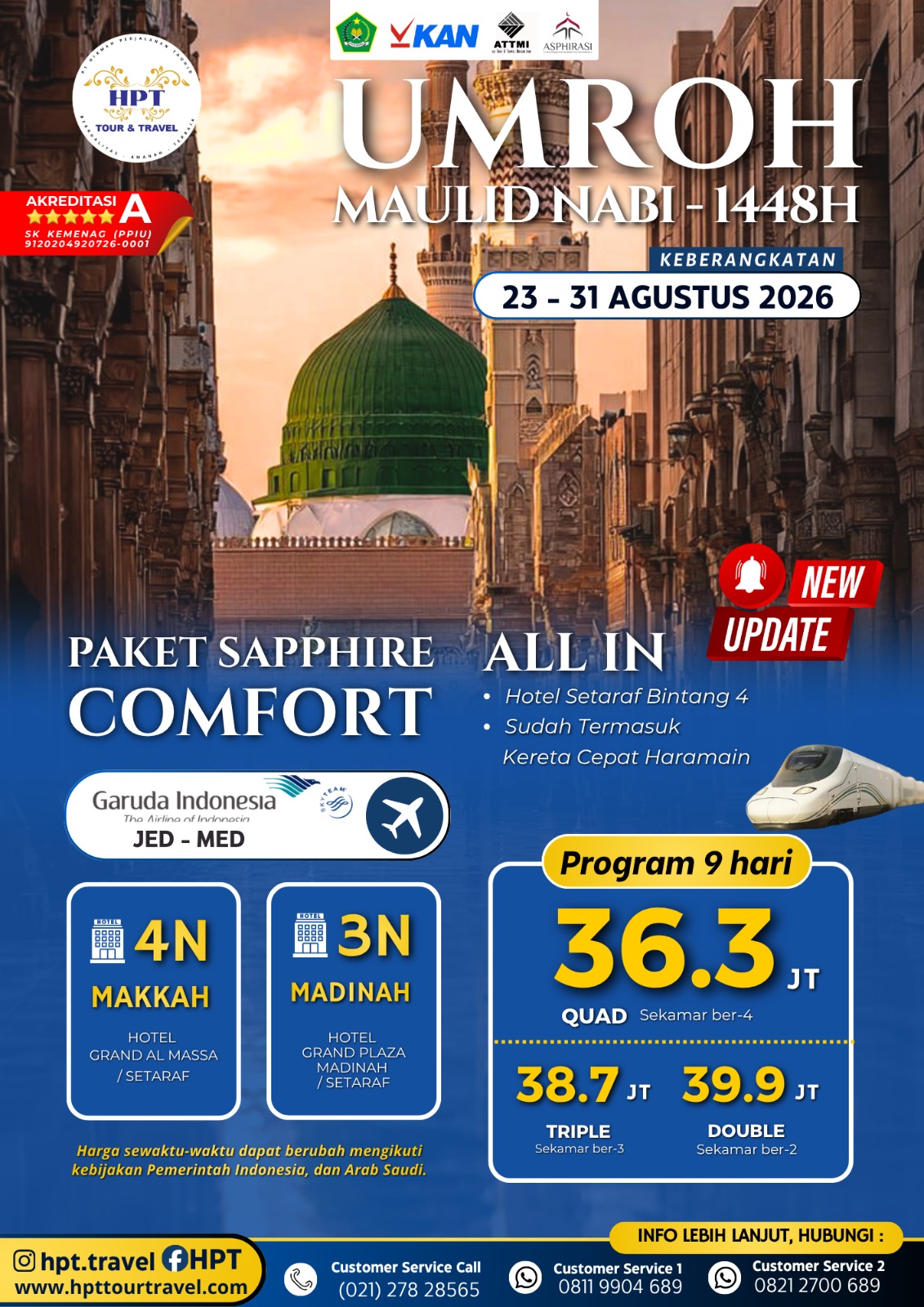 hpttourtravel-UMROH MAULID 1448H - PAKET SAPPHIRE