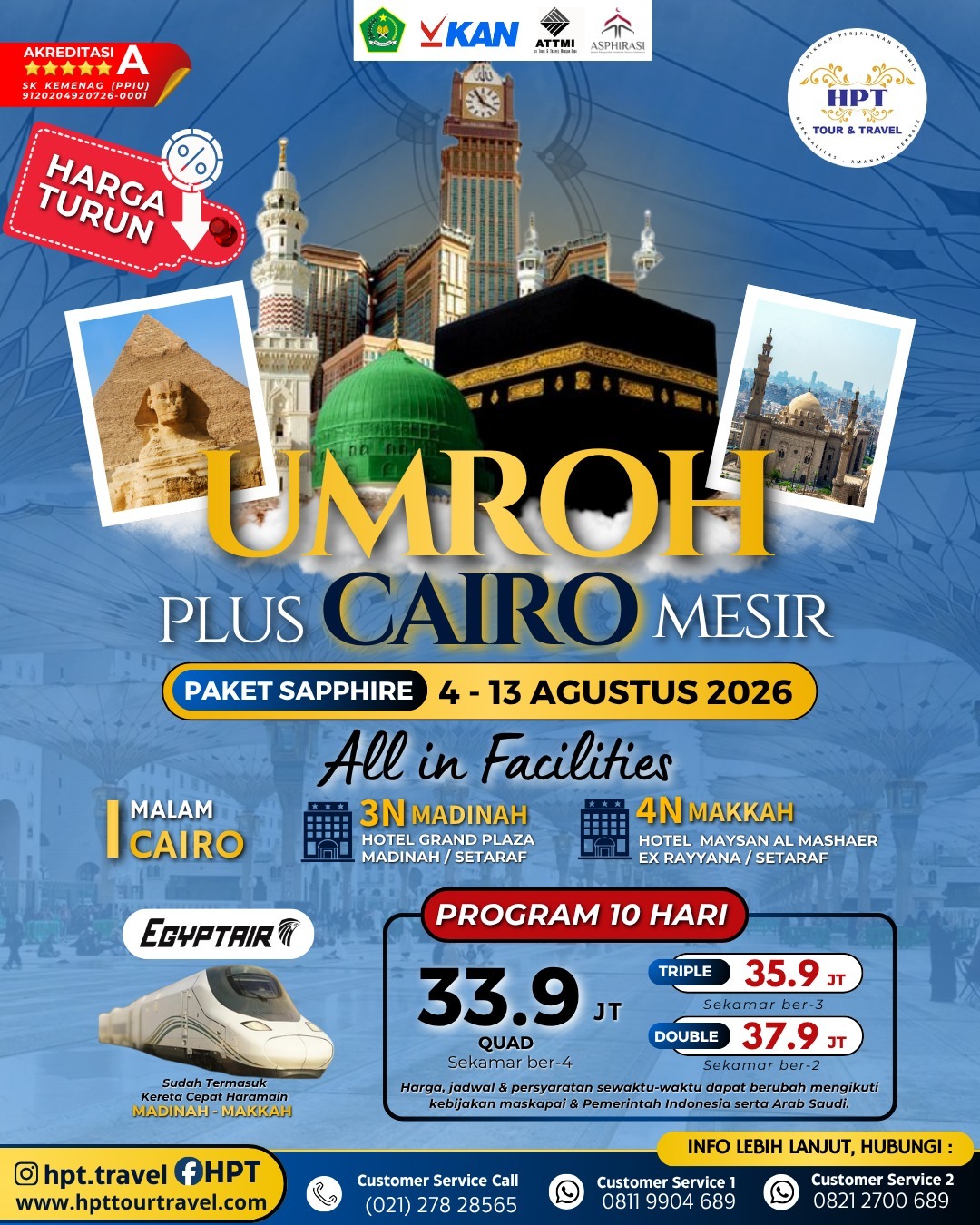 hpttourtravel-UMROH PLUS CAIRO (MESIR) 1448H - PAKET SAPPHIRE